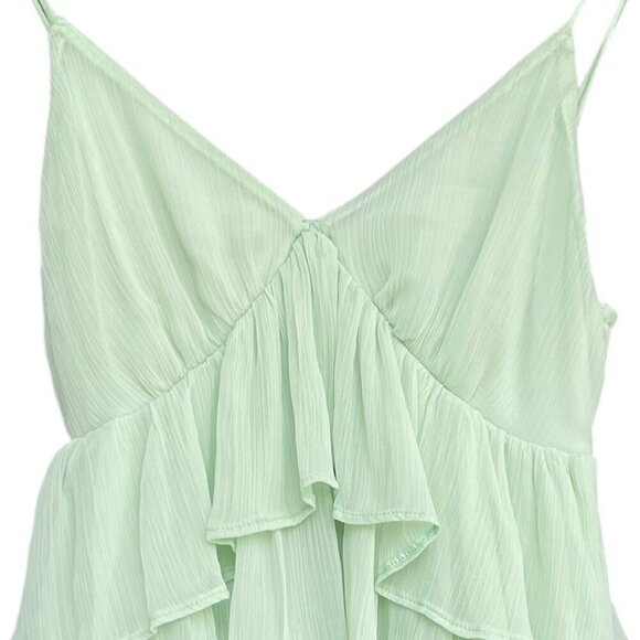 Abercrombie & Fitch Babydoll Top Size XS Y2K Ruffle Tiered Cottagecore Fairycore - Picture 3 of 5